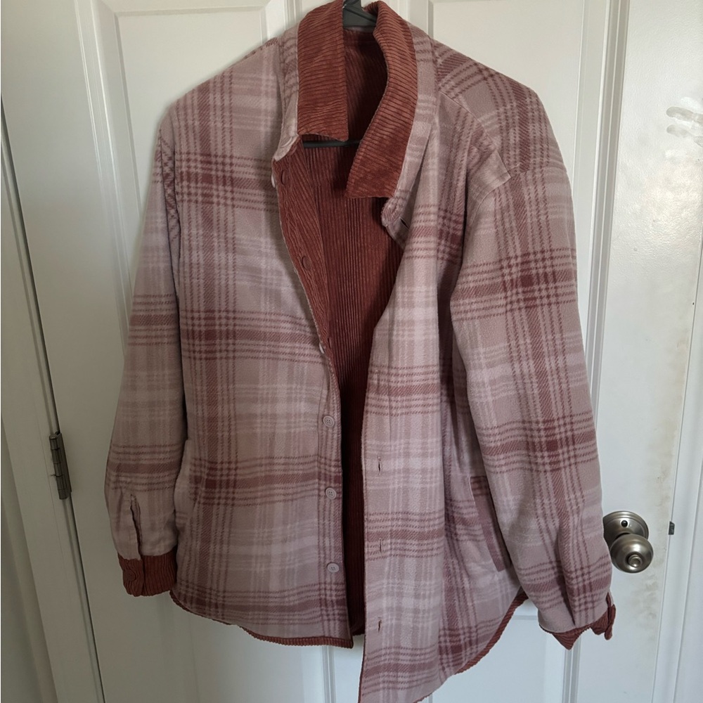 Reversible Shirt Jacket - Rust - L - Picture 2 of 2